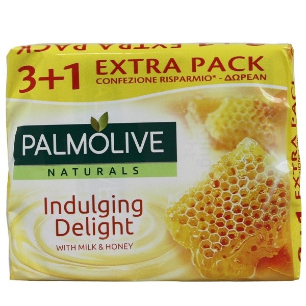 palmolive sapun solid indulging delight milk honey pachet 4 x 90 gr