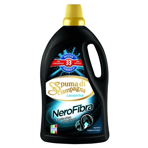 spuma di sciampagna detergent lichid de rufe nero fibra rezerva 33 spalari 1815 ml