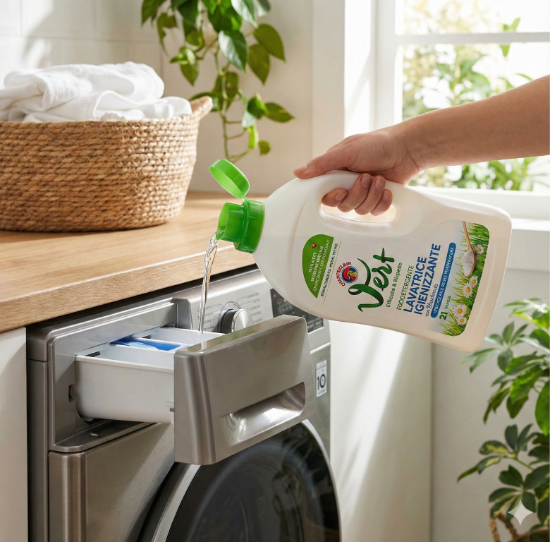 Chanteclair Vert Detergent Lichid Rufe cu Bicarbonat 1071 ml Chanteclair Vert Detergent Lichid Rufe cu Bicarbonat 1071 ml